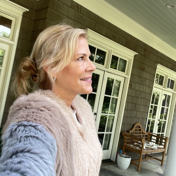 Vintage Genuine Fur handmade shawl/poncho with fringe - Picture 4 of 7